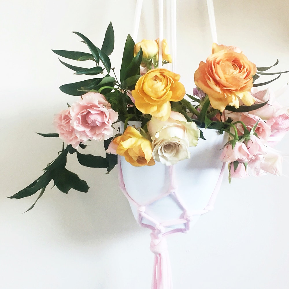 hanging florals - sugar and cloth