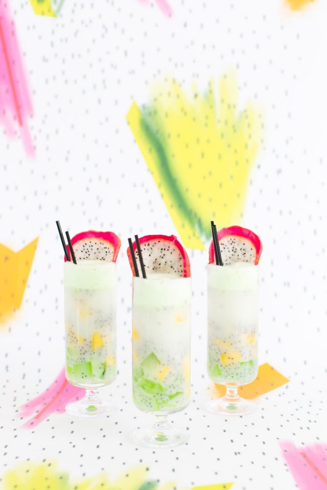 Pattern Play: Dotted Thai Fruit Cocktail Recipe