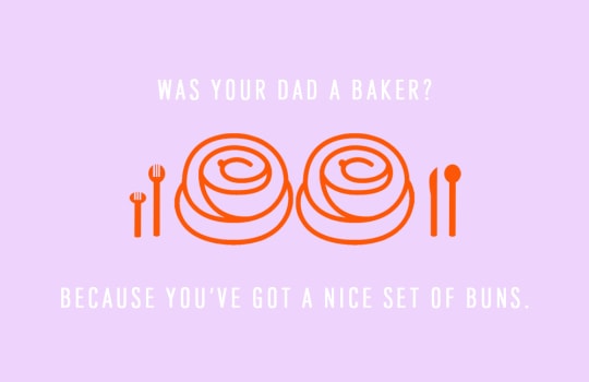 was your dad a baker because you've got a nice set of buns DIY funny printable Valentine's cards - sugar and cloth