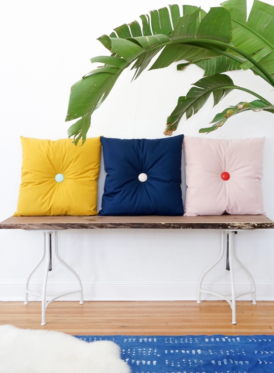 10. Tufted DIY Pillow Ideas