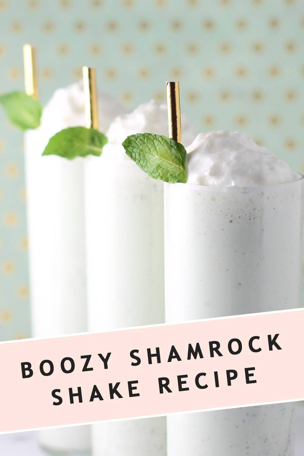 photo of a boozy shamrock shake milkshake cocktail recipe by sugar and cloth