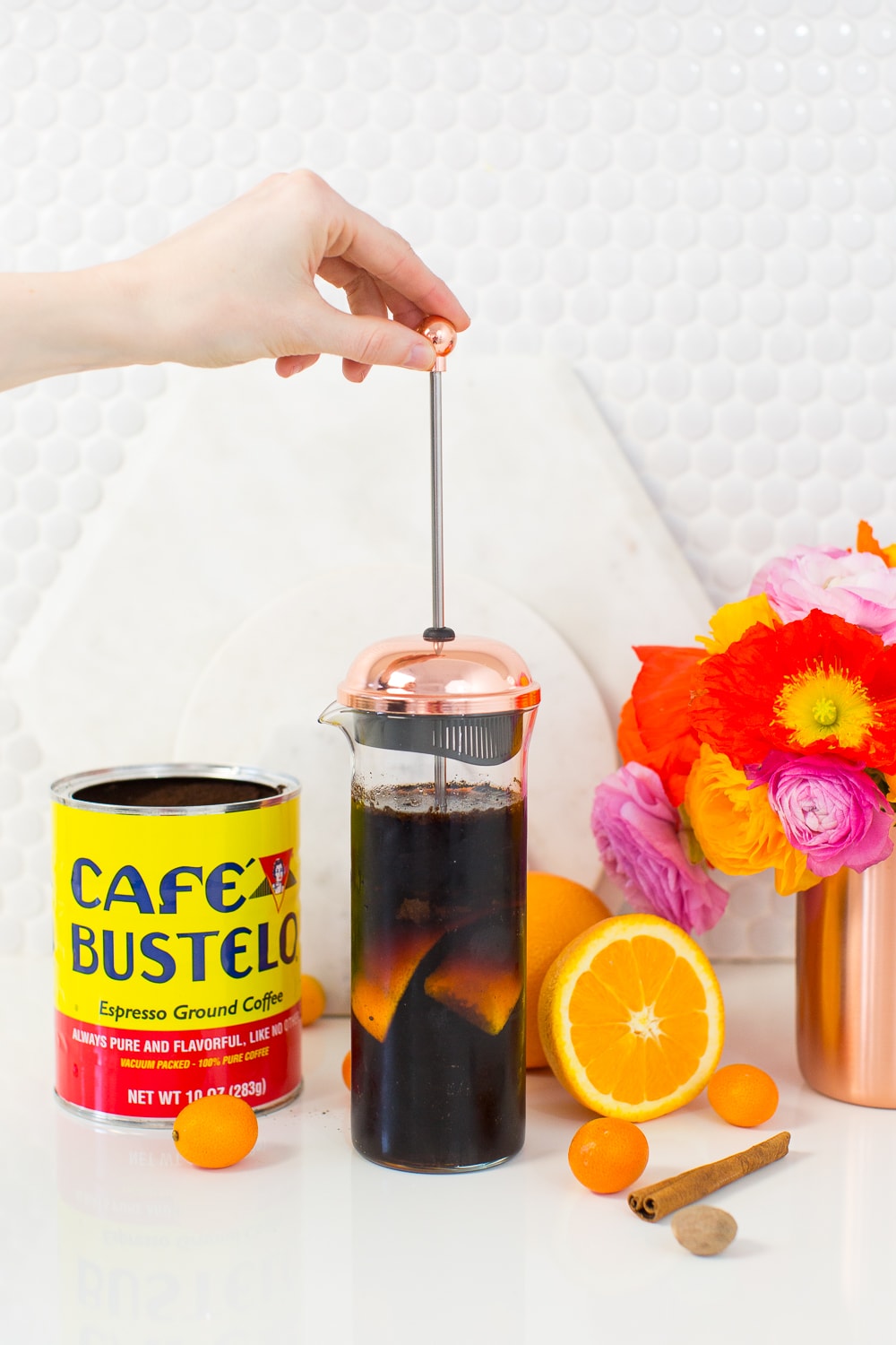 Orange Spiced Iced Coffee Recipe with Cafe Bustelo | Sugar & Cloth