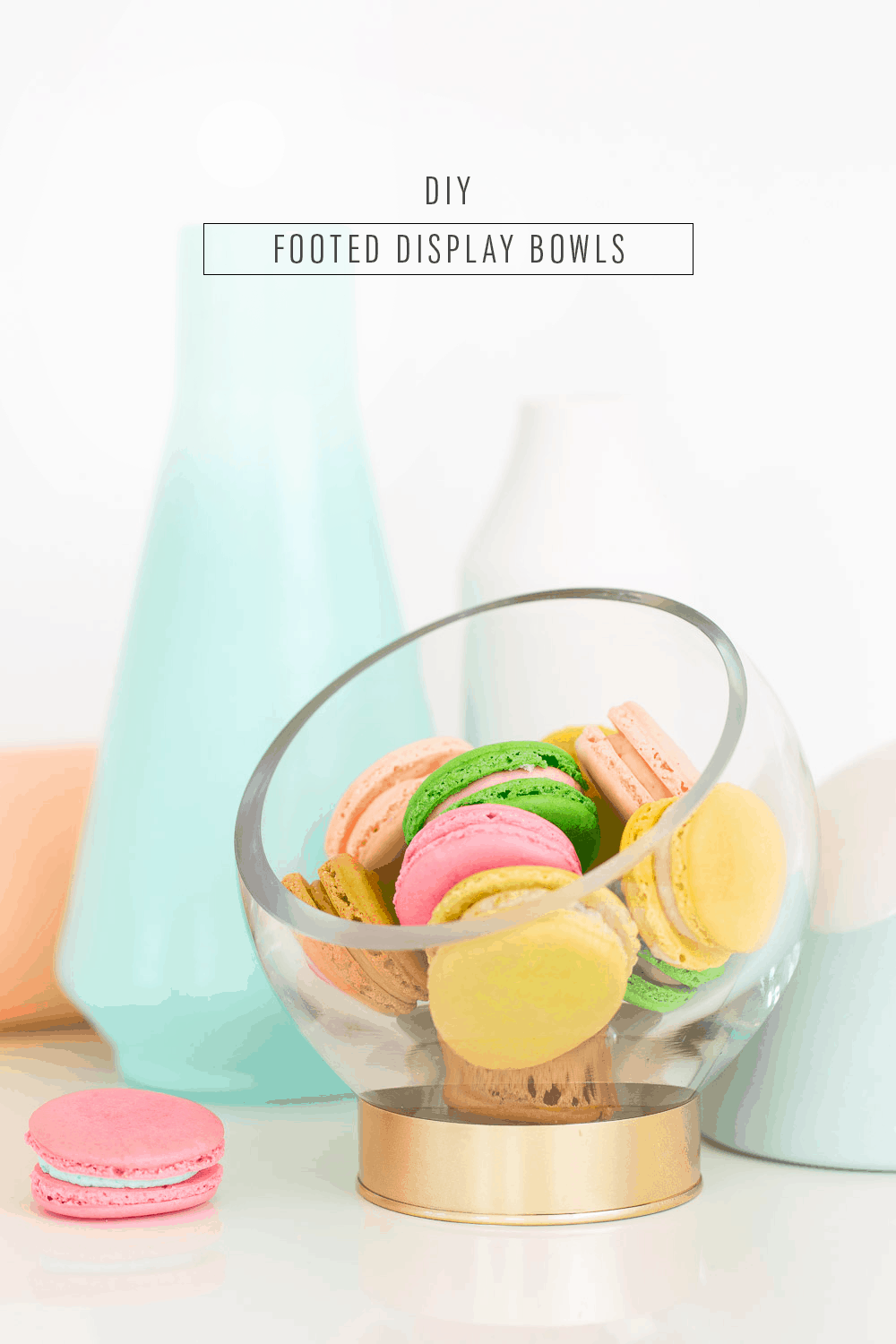 DIY footed serving bowls perfect for Spring and Summer entertaining ideas! - sugar and cloth