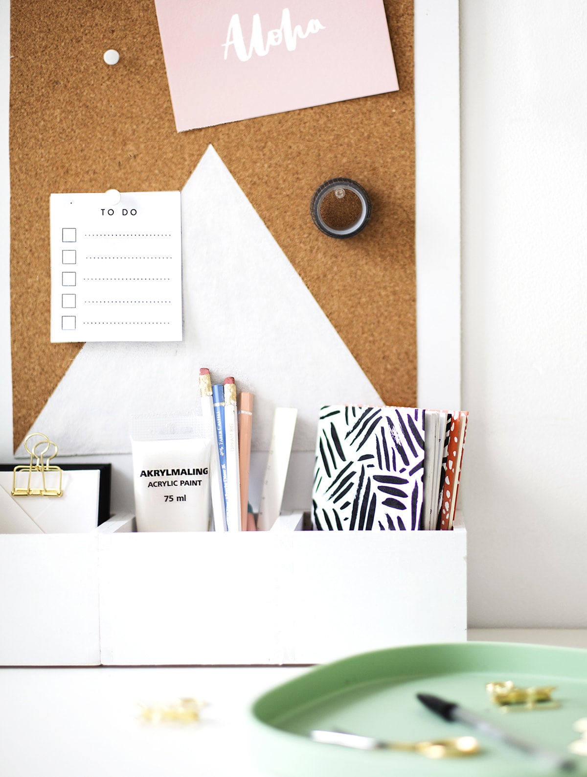 Office Organizer Idea Diy Desk Organizer Sugar Cloth