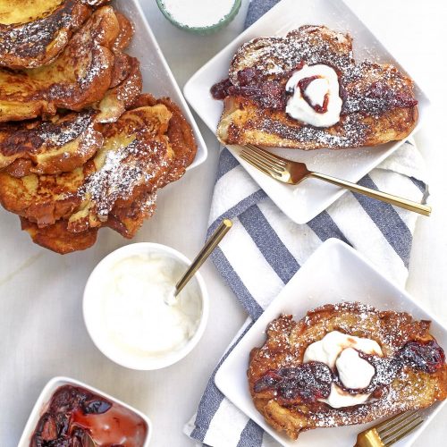 A yummy whipped ricotta french toast with blood orange compote recipe to top it off! - sugar and cloth