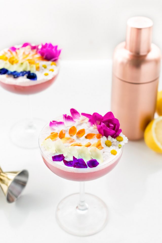 cocktail flowers - cocktail drink with equipments