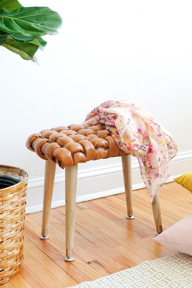 DIY Woven Stool For Your Home Decor