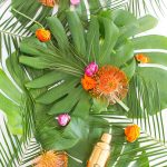 A Tropical DIY Floral Bar Cart Swag (+ Our DIY event in Dallas!)
