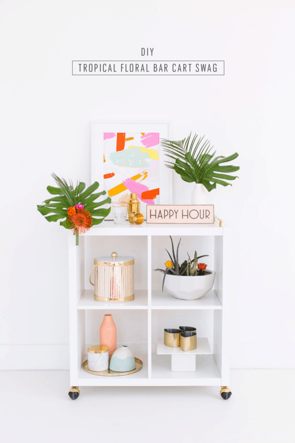 DIY Floral Bar Cart Swag (+ Our DIY Event in Dallas!) — Sugar & Cloth