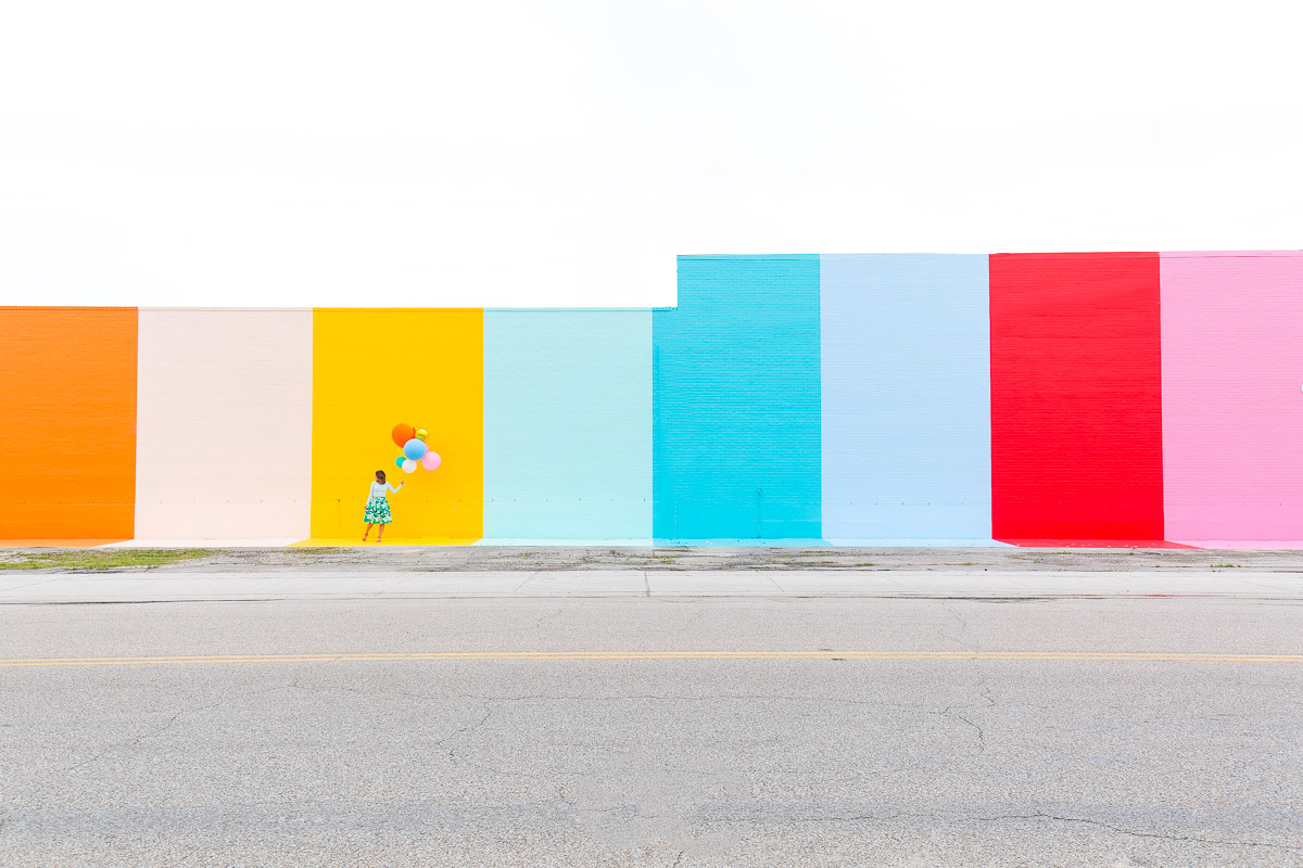 The Sugar and Cloth color wall in Houston, Texas ! #sugarandclothcolorwall