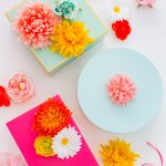 The perfect Mother's Day gift wrapping: DIY faux flower gift topper stickers by Sugar & Cloth - houston blogger