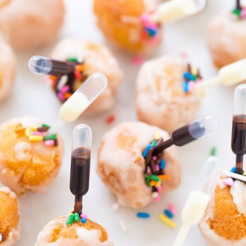 How to make injectable donuts just as cool as Top Golf! - sugar and cloth - recipe - houston blogger -