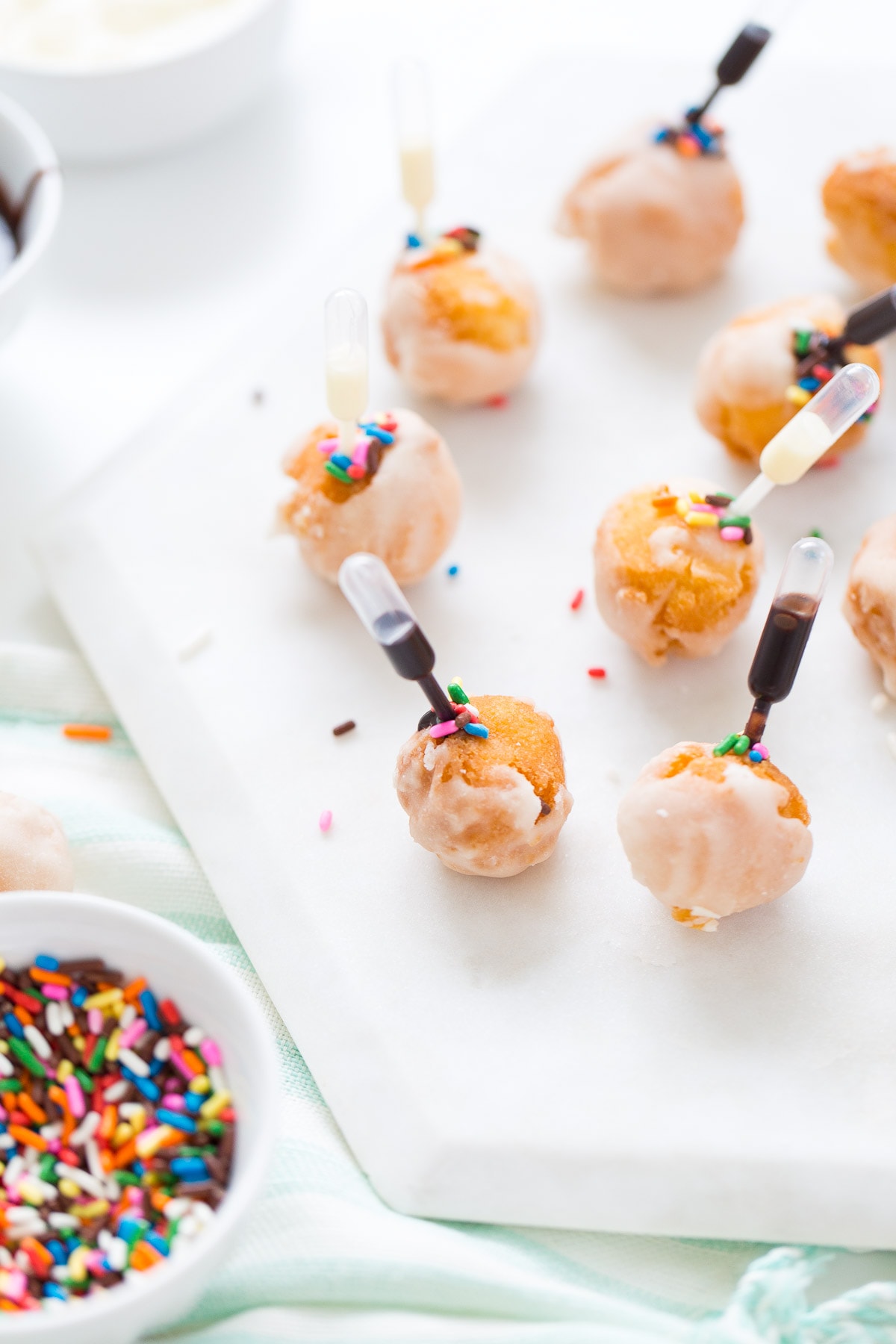 How to make injectable donuts just as cool as Top Golf! - sugar and cloth - recipe - houston blogger -