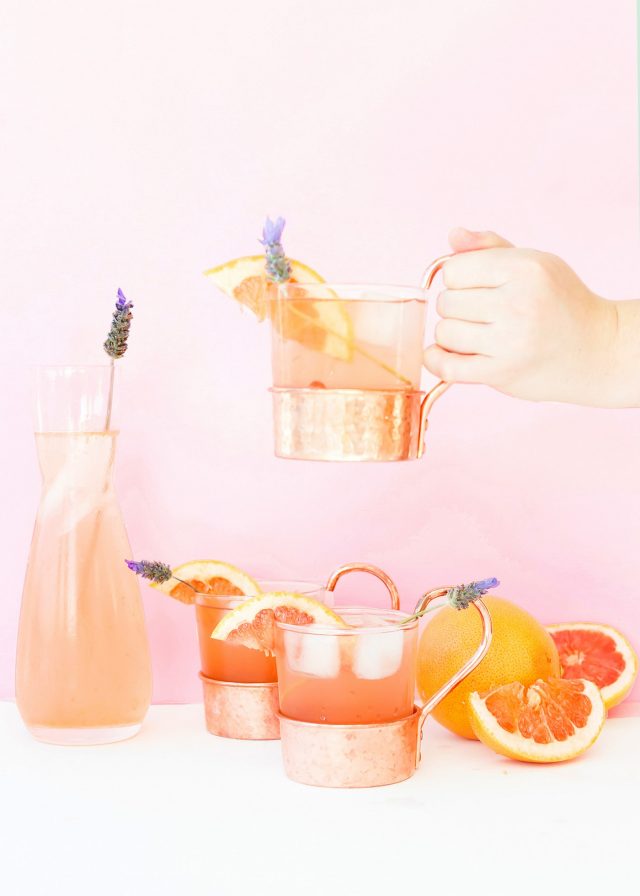 Lavender Grapefruit Gin Buck Cocktail Recipe