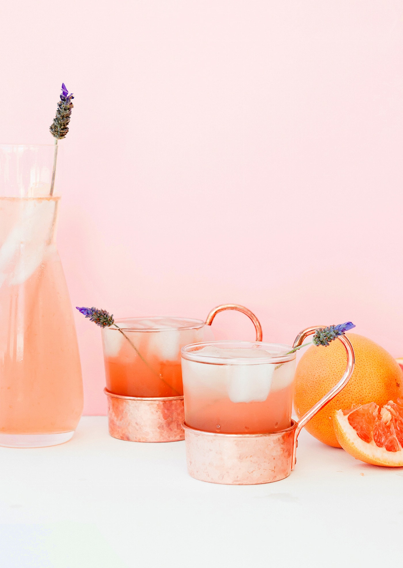 A simple and refreshing lavender grapefruit cocktail for your next happy hour! - sugar and cloth - pretty cocktail