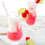 Coconut & Strawberry Raspberry Frozen Daiquiri - sugar and cloth