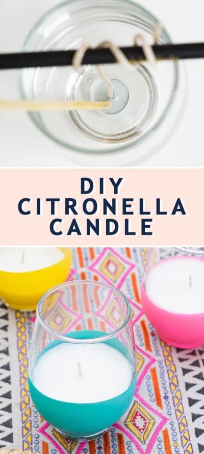 Balloon Dipped DIY Citronella Candles Sugar & Cloth DIY