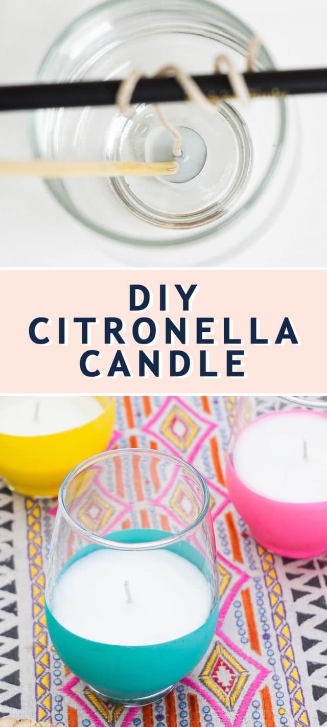photo of how to make a balloon dipped diy citronella candle by top Houston lifestyle blogger Ashley Rose of Sugar & Cloth 