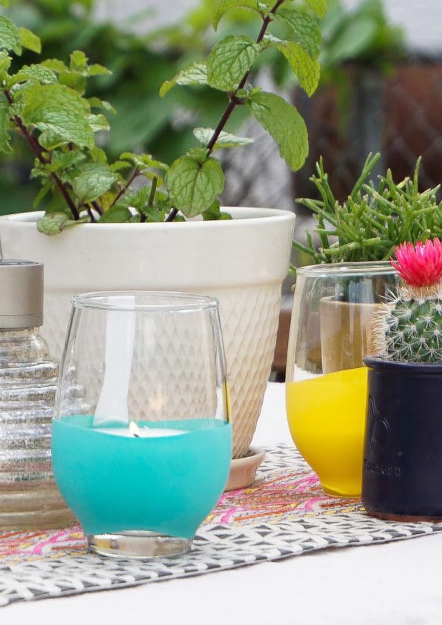 photo of how to make a homemade DIY Citronella Candle by top Houston lifestyle blogger Ashley Rose of Sugar & Cloth