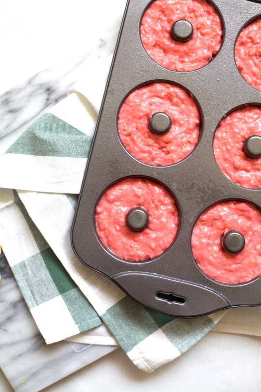 A yummy and colorful pink lemonade donuts recipe - sugar and cloth - houston blogger