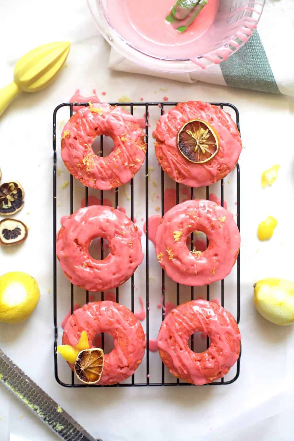 Pink Lemonade Donuts Recipe by Sugar & Cloth