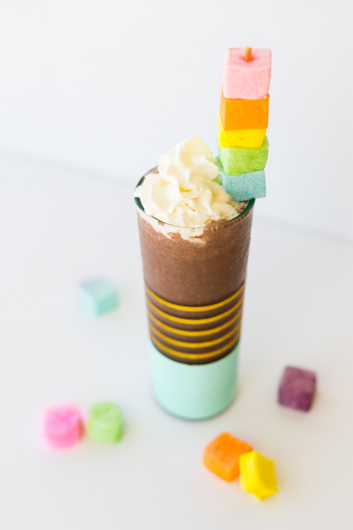 This boozy frozen hot chocolate recipe will fix your chocolate cravings and the Summer heat! - sugar and cloth