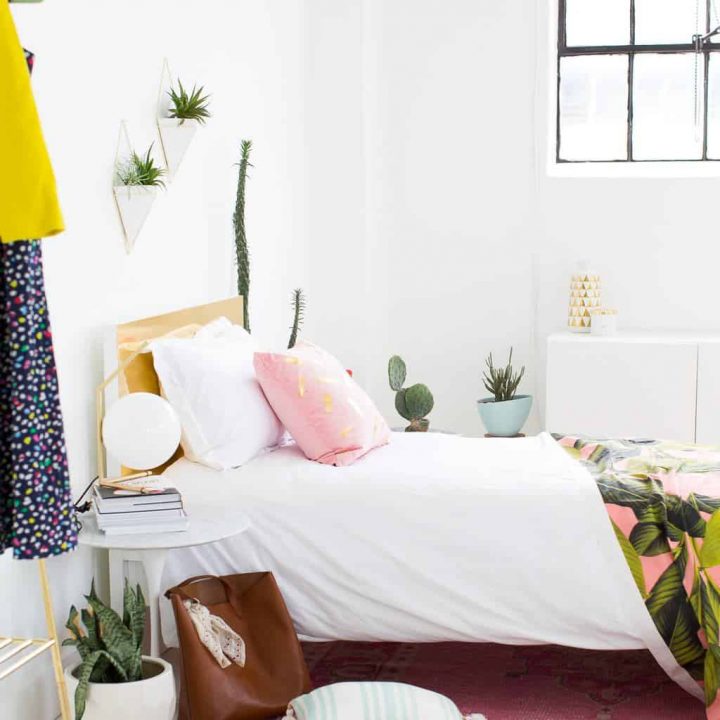 How To Make A Creative DIY Faux Brass Headboard — Sugar & Cloth Decor