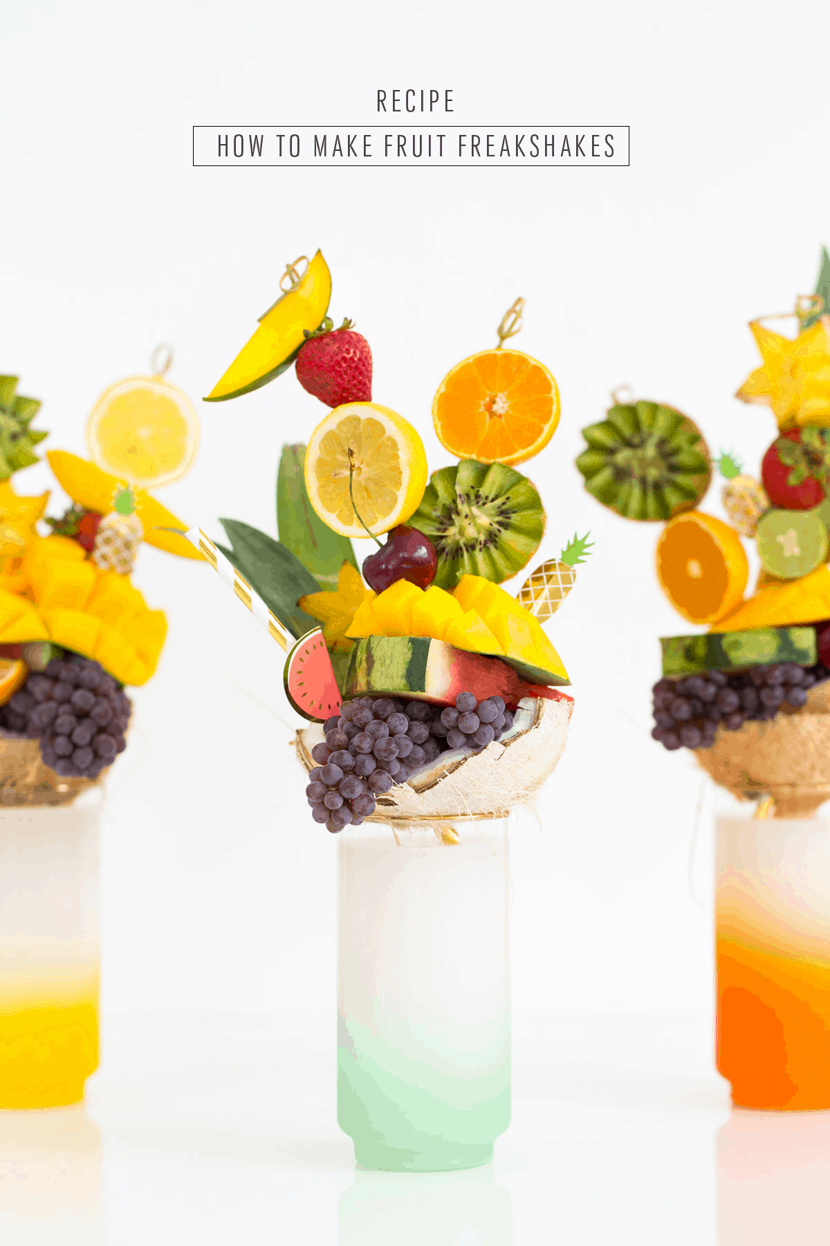 How to make tropical fruit freakshakes - sugar and cloth