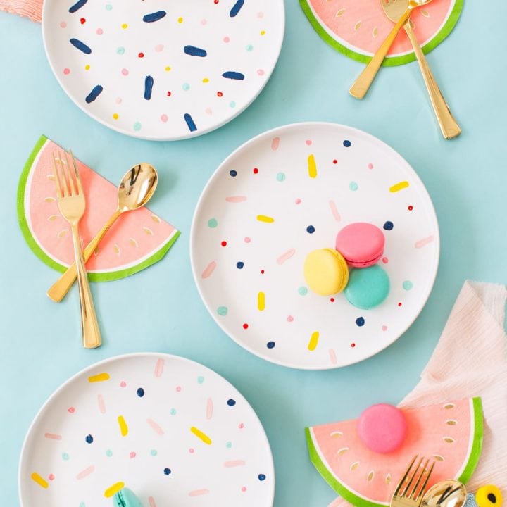 How to Make DIY Confetti Pattern Placemats — Sugar & Cloth DIY