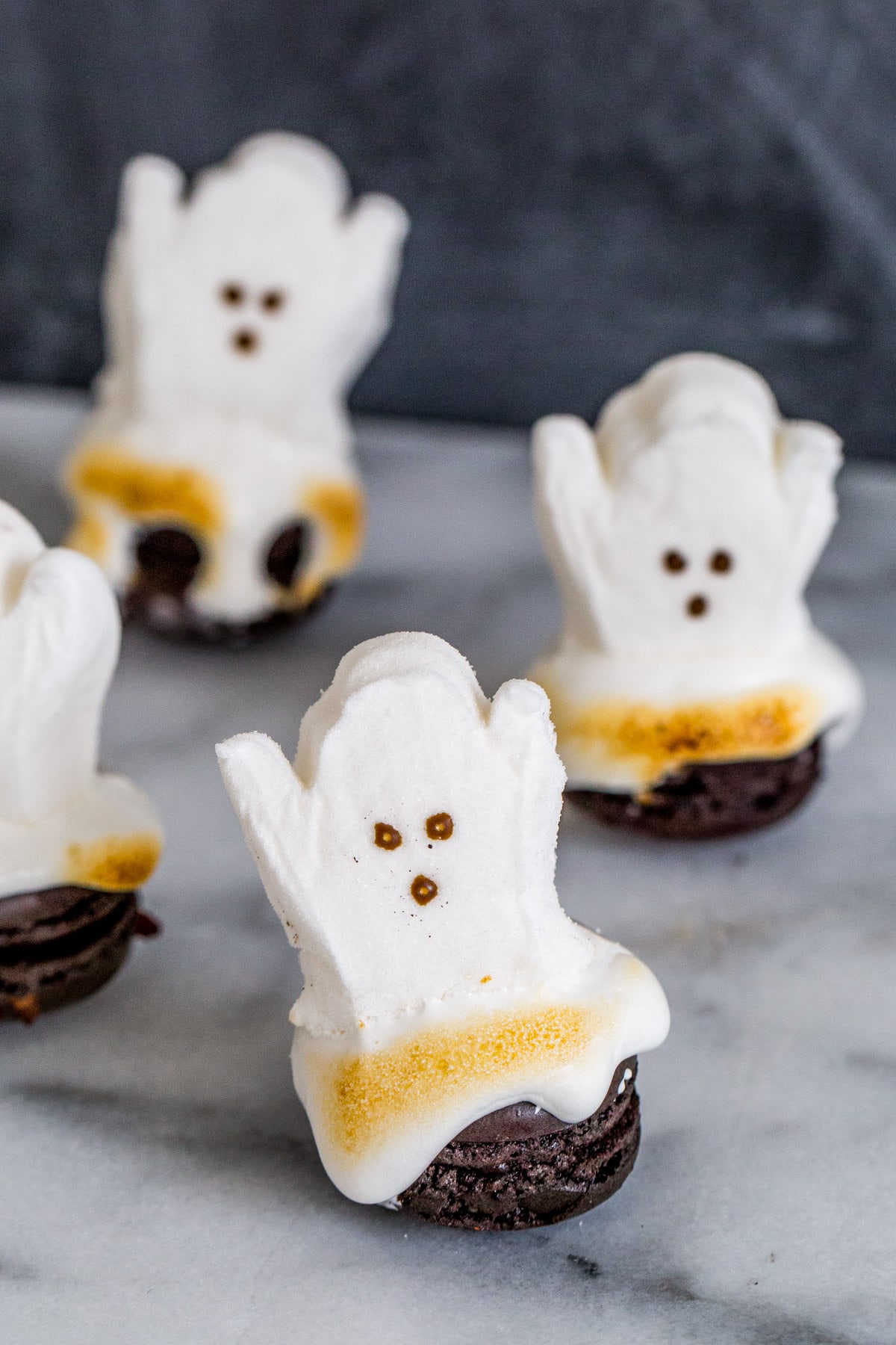 DIY Melting Ghost Halloween Macarons - sugar and cloth - best DIY blog - macarons - houston blogger - ashley rose - entertaining blog