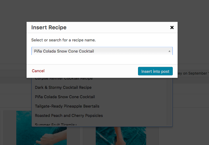 Recipe error