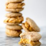 photo of the best fall dessert, Snickerdoodle Pumpkin Ice Cream Sandwiches of by top Snickerdoodle Pumpkin Ice Cream Sandwiches by Houston lifestyle blogger Ashley Rose of Sugar & Cloth