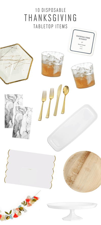 Disposable Thanksgiving Tabletop Items | Sugar & Cloth