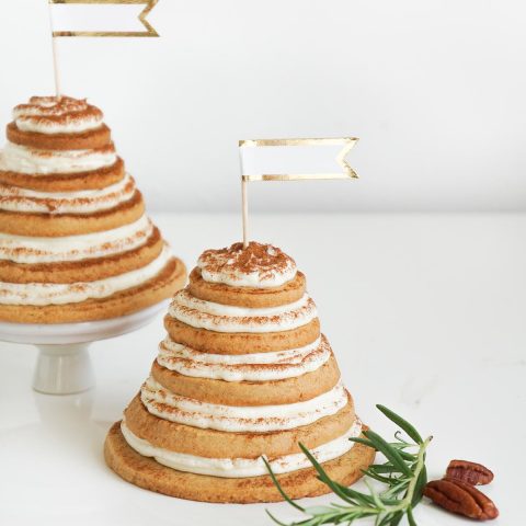 Pumpkin Spice Cookie Cake Recipe by Sugar & Cloth, an award winning DIY inspired lifestyle blog.