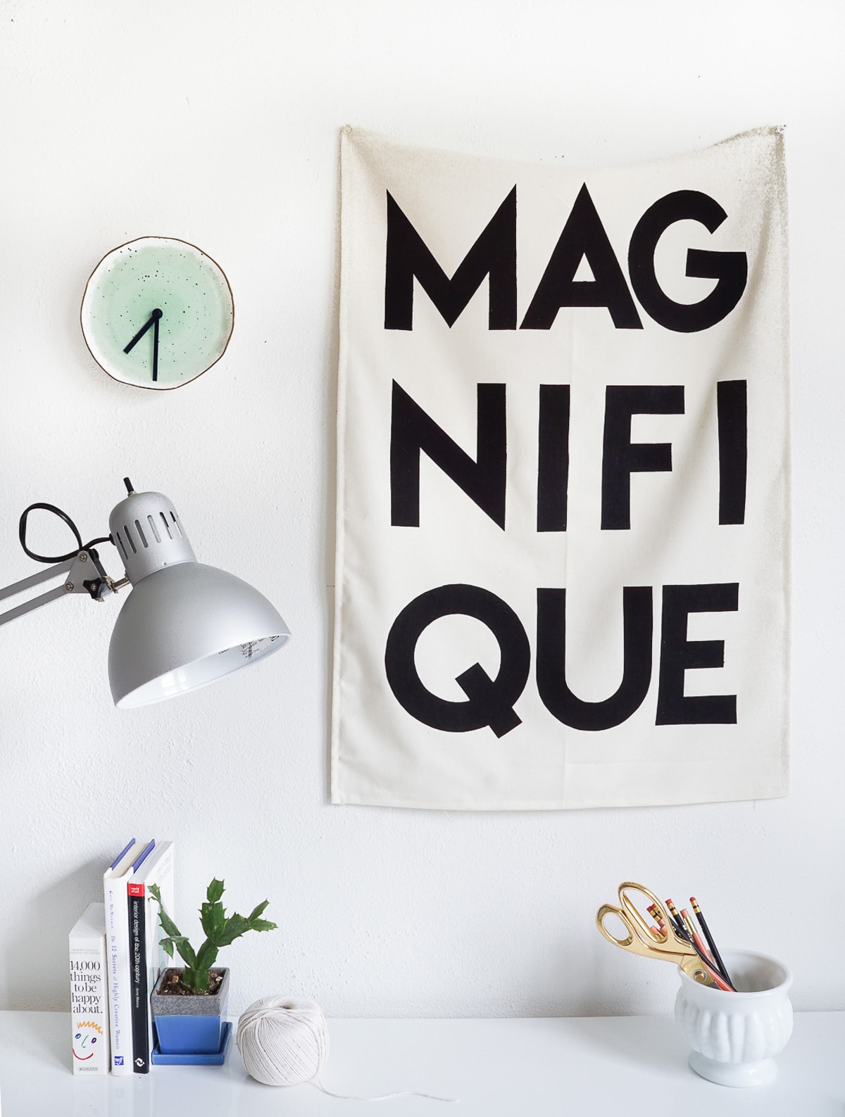 Printable Fabric Flag Word Art - Sugar & Cloth - Houston Blogger - DIY - Home Decor
