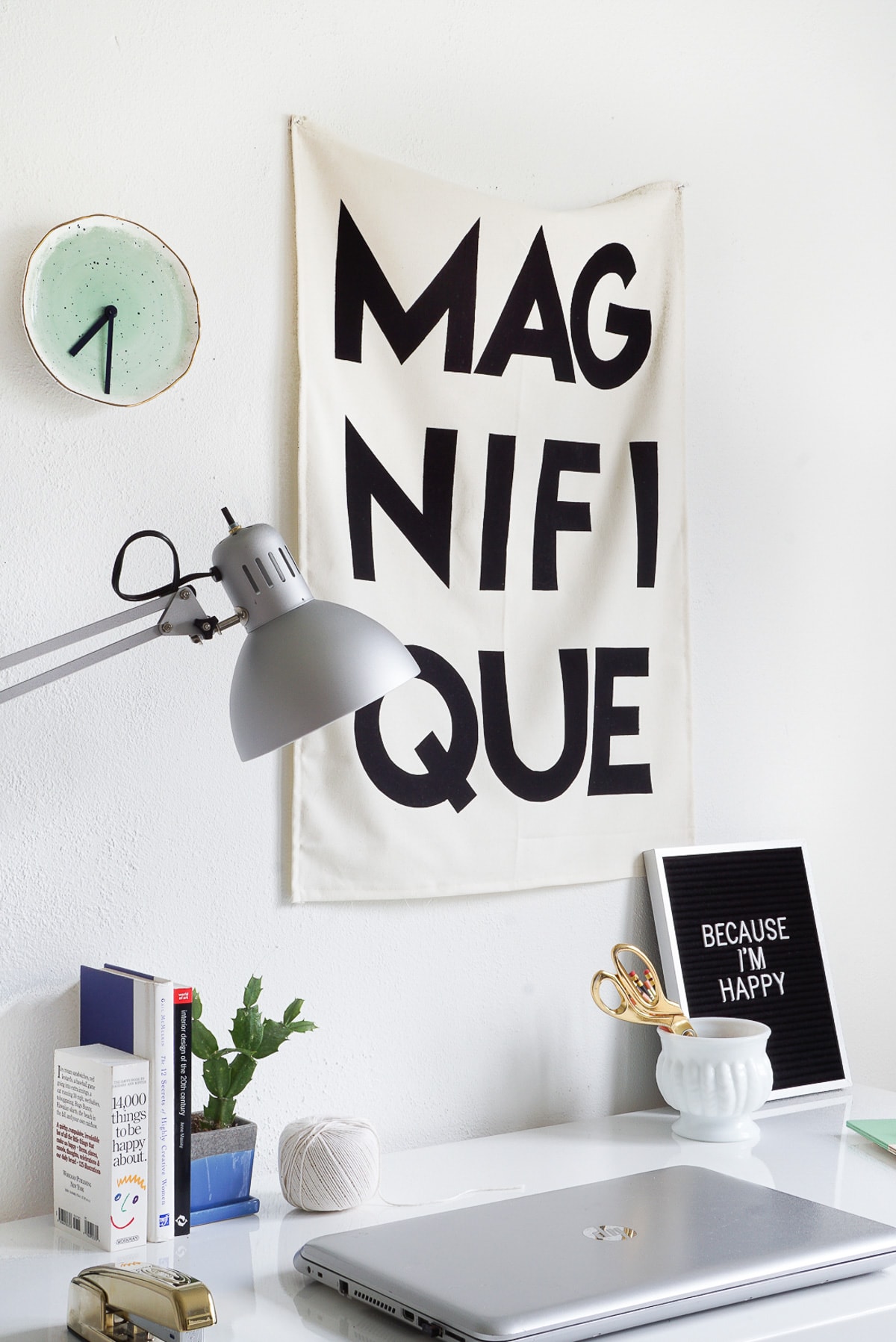 Printable Fabric Flag Word Art - Sugar & Cloth - Houston Blogger - DIY - Home Decor