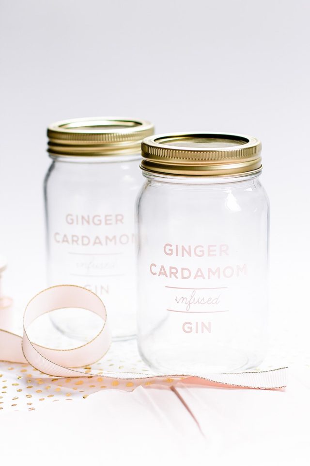 Ginger Infused Booze Holiday Gift Recipe by Sugar & Cloth, the award winning DIY blog.