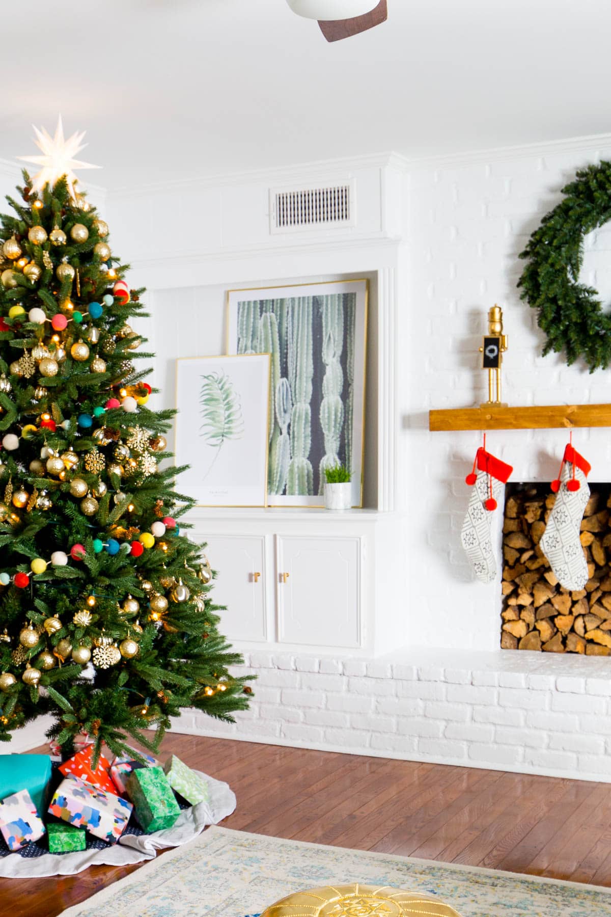 The Holiday Living Room Makeover we Gifted with Lowe's! by Lifestyle Blogger Ashley Rose of Sugar & Cloth in Houston, TX