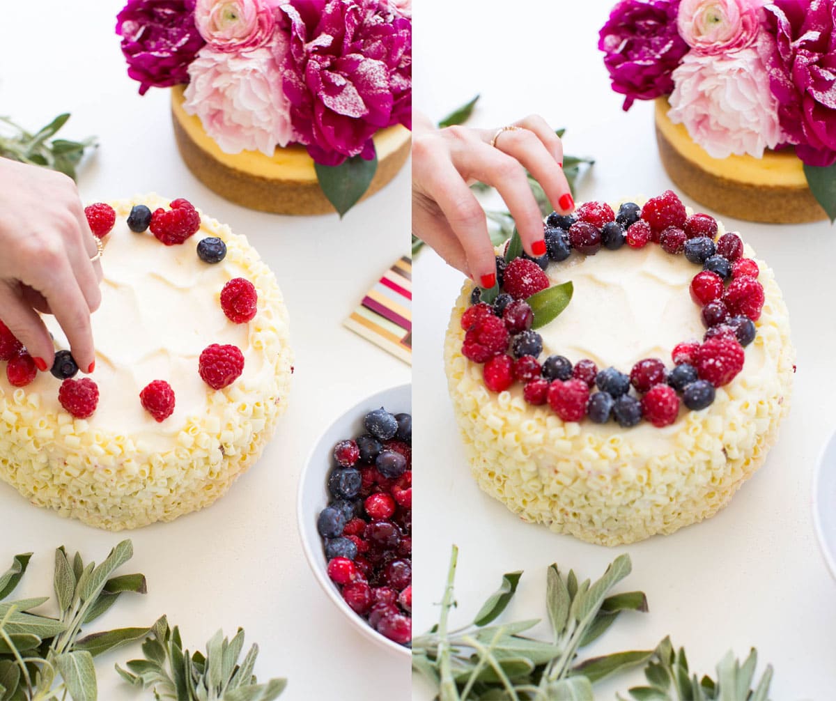 3 DIY Winter Cheesecake Toppers by Lifestyle Blogger Ashley Rose of Sugar & Cloth