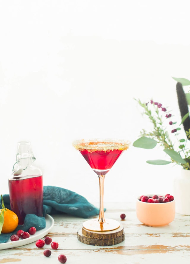 Cranberry Sidecar Cocktail by Sugar & Cloth, an award winning DIY, recipes, and lifestyle blog.