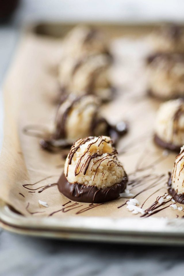 Dark Chocolate Coconut Macaroons