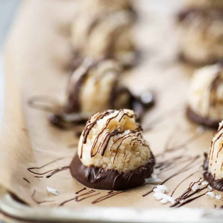 Dark Chocolate Coconut Macaroons | Sugar & Cloth Recipes