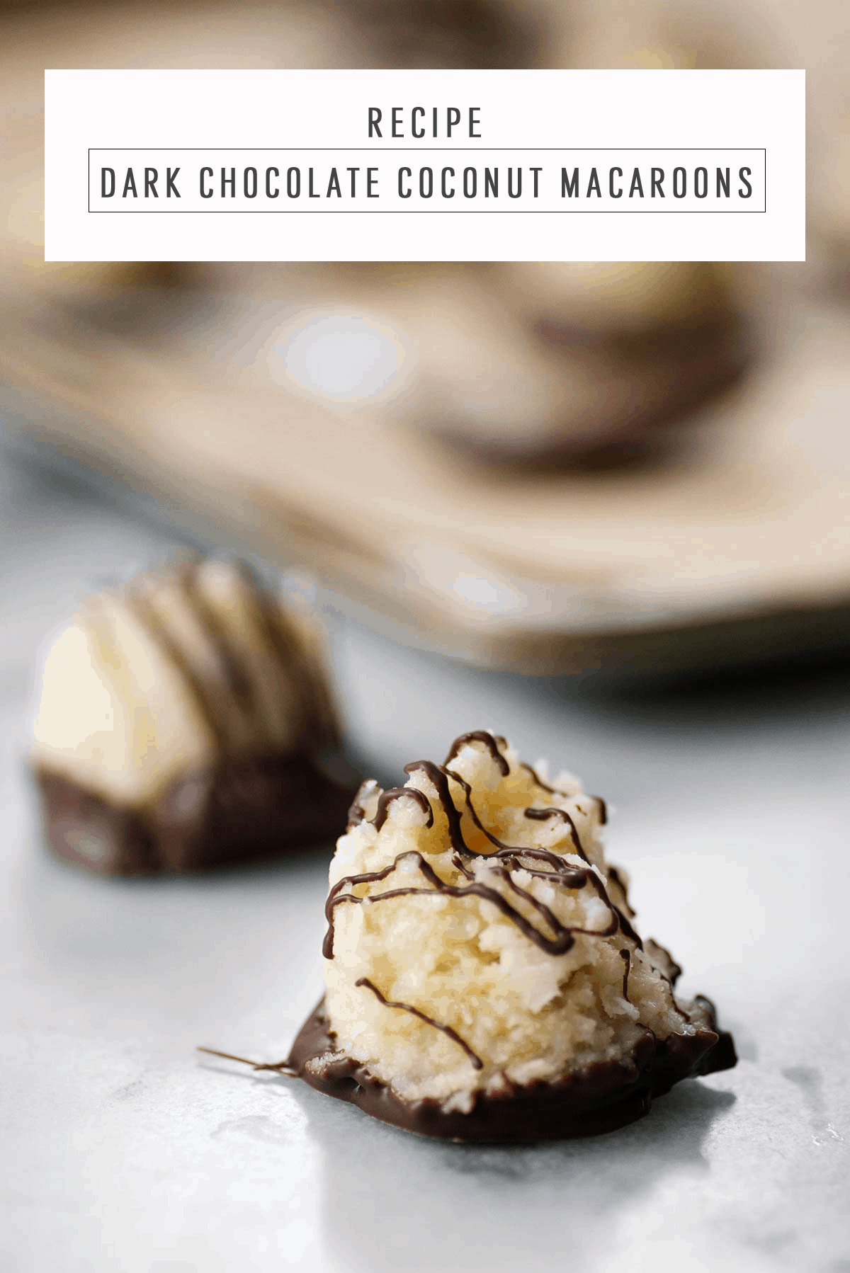 Dark Chocolate Coconut Macaroons | Sugar & Cloth Recipes