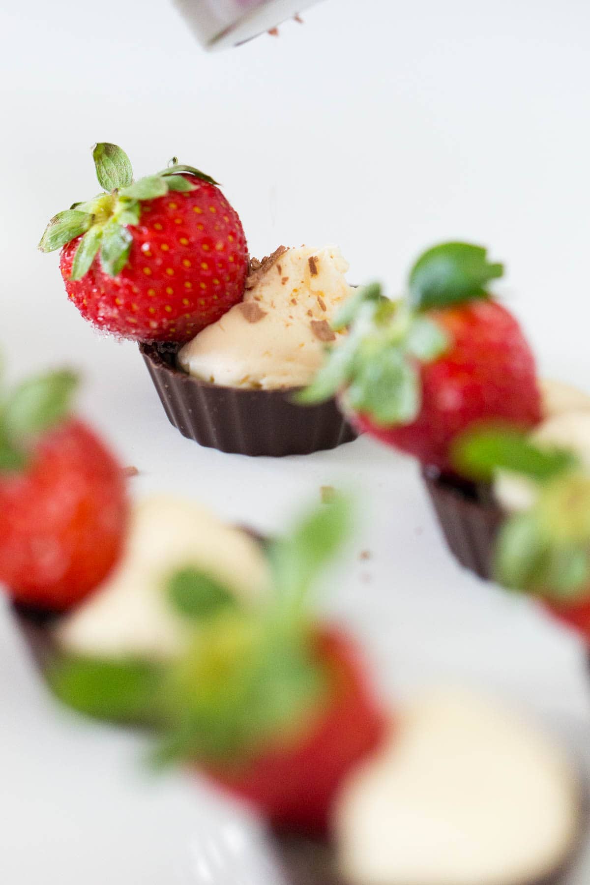 Chocolate Fruit Cheese Cups Recipe by top Houston blogger, Ashley Rose of Sugar and Cloth