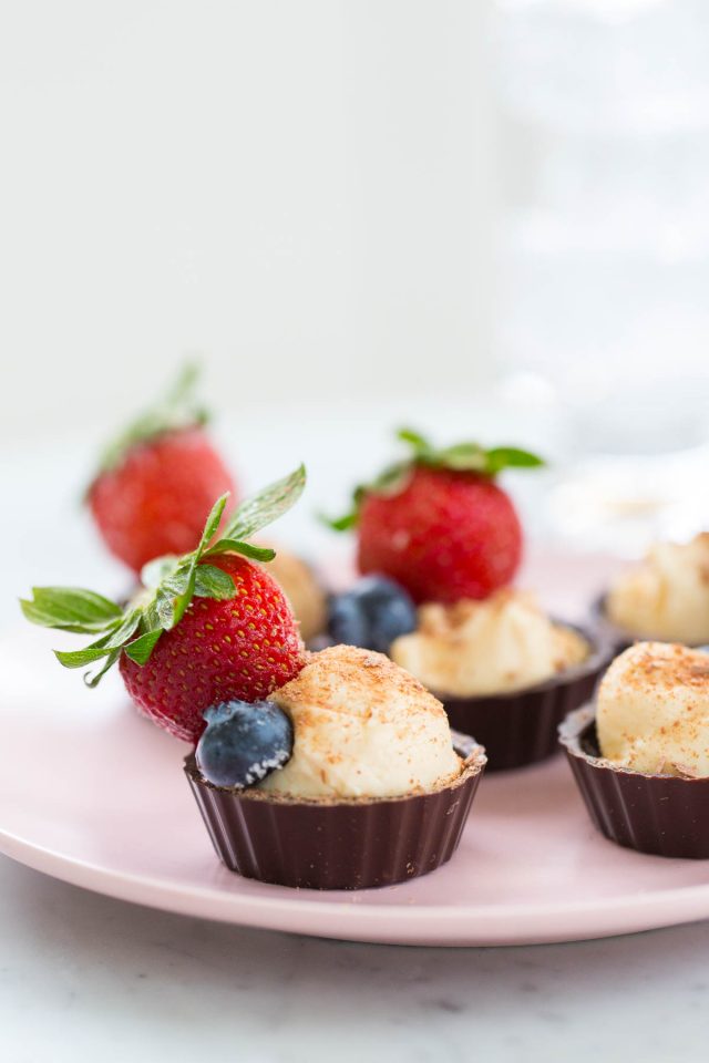 Chocolate Fruit Cheese Cup Recipe