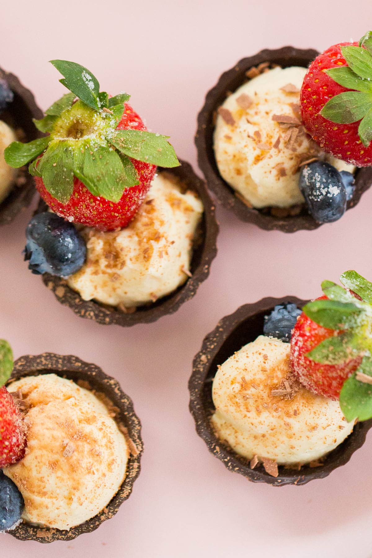 Chocolate Fruit Cheese Cups Recipe by top Houston blogger, Ashley Rose of Sugar and Cloth