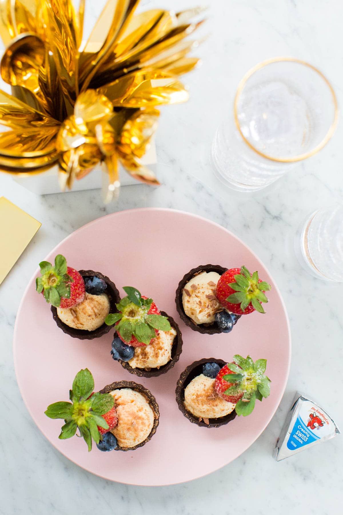 Chocolate Fruit Cheese Cups Recipe by top Houston blogger, Ashley Rose of Sugar and Cloth