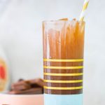 A Vanilla Bean Sparkling Iced Coffee Recipe with Tim Tam by top Houston lifestyle blogger, Ashley Rose of Sugar and Cloth
