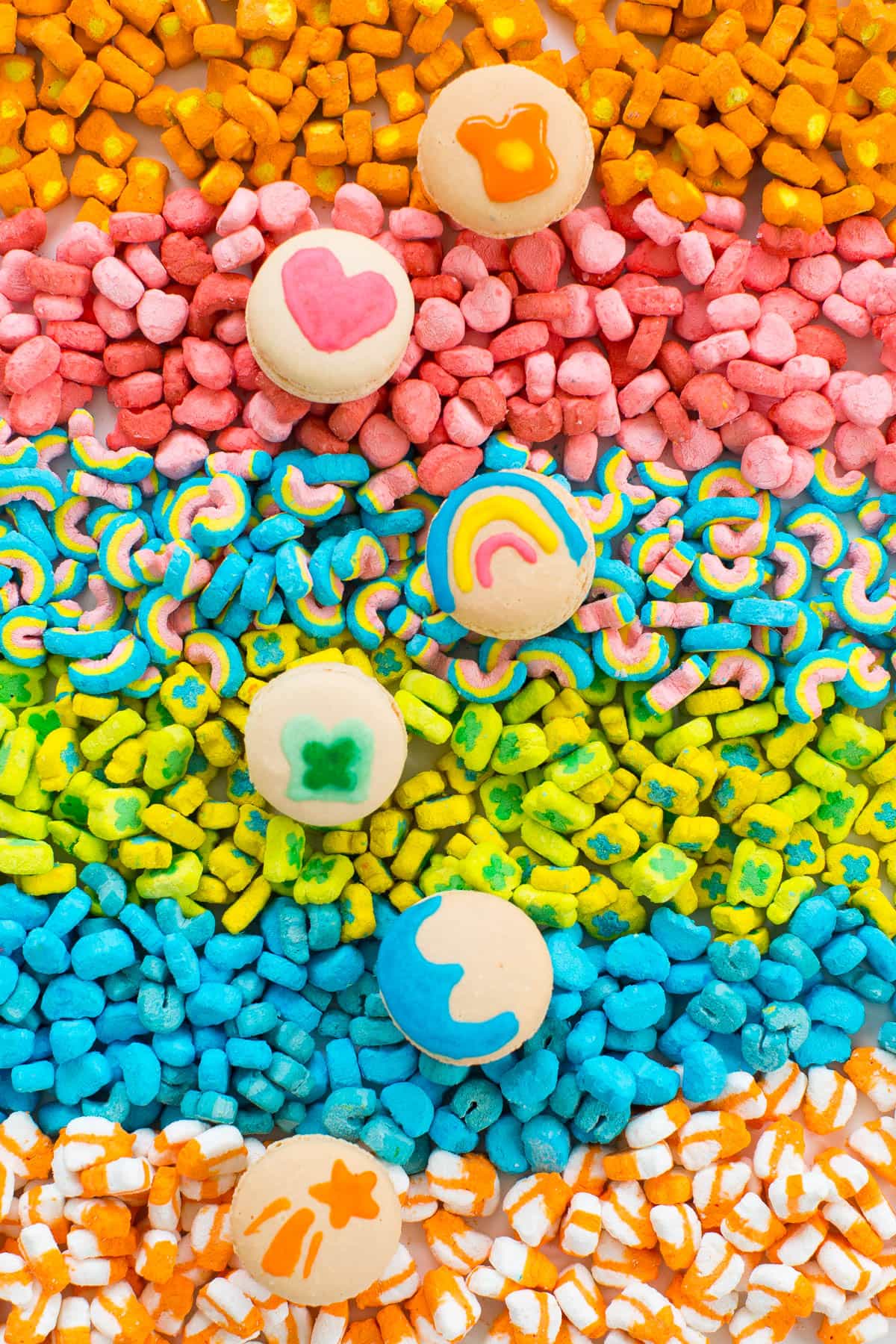 DIY lucky charms macarons by top Houston lifestyle blogger, Ashley Rose of Sugar and Cloth