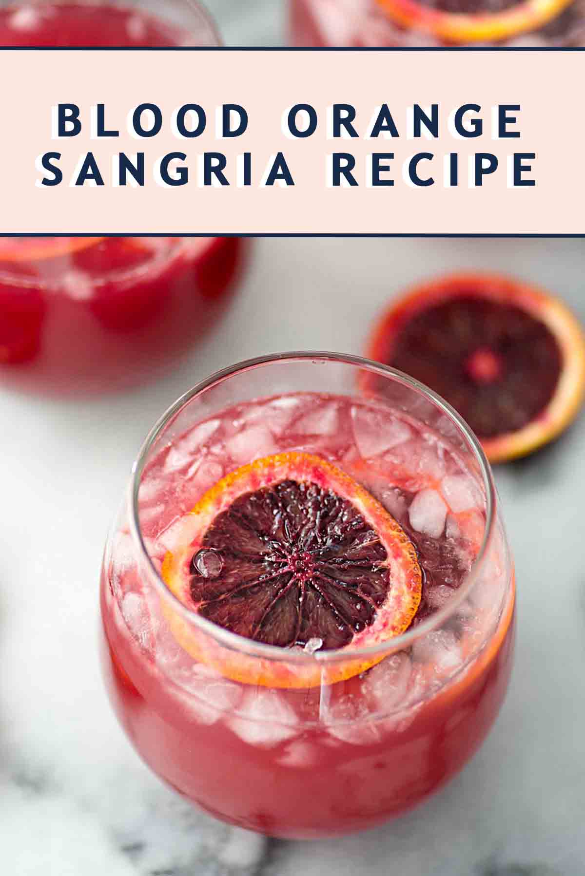 photo of an easy blood orange sangria recipe by sugar and cloth